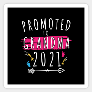 Promoted to grandma 2021 shirt happy mother's day 2021 gift shirt for mom and grandma Sticker